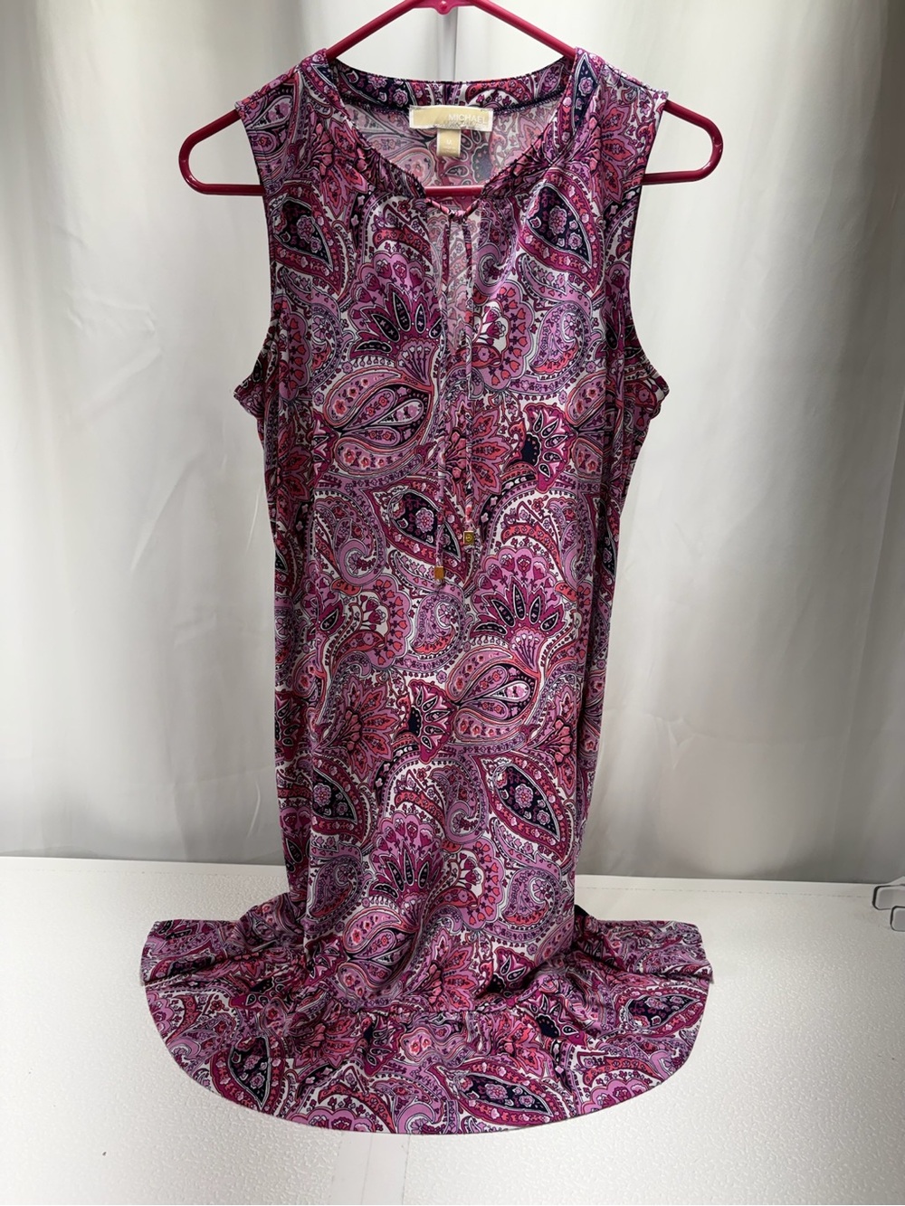 Michael Kors Pink Paisley Midi Dress 4382